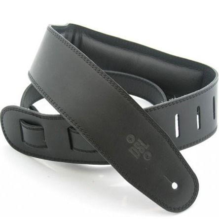 Guitar Strap DSL 2.5" Padded Garment Black/Black